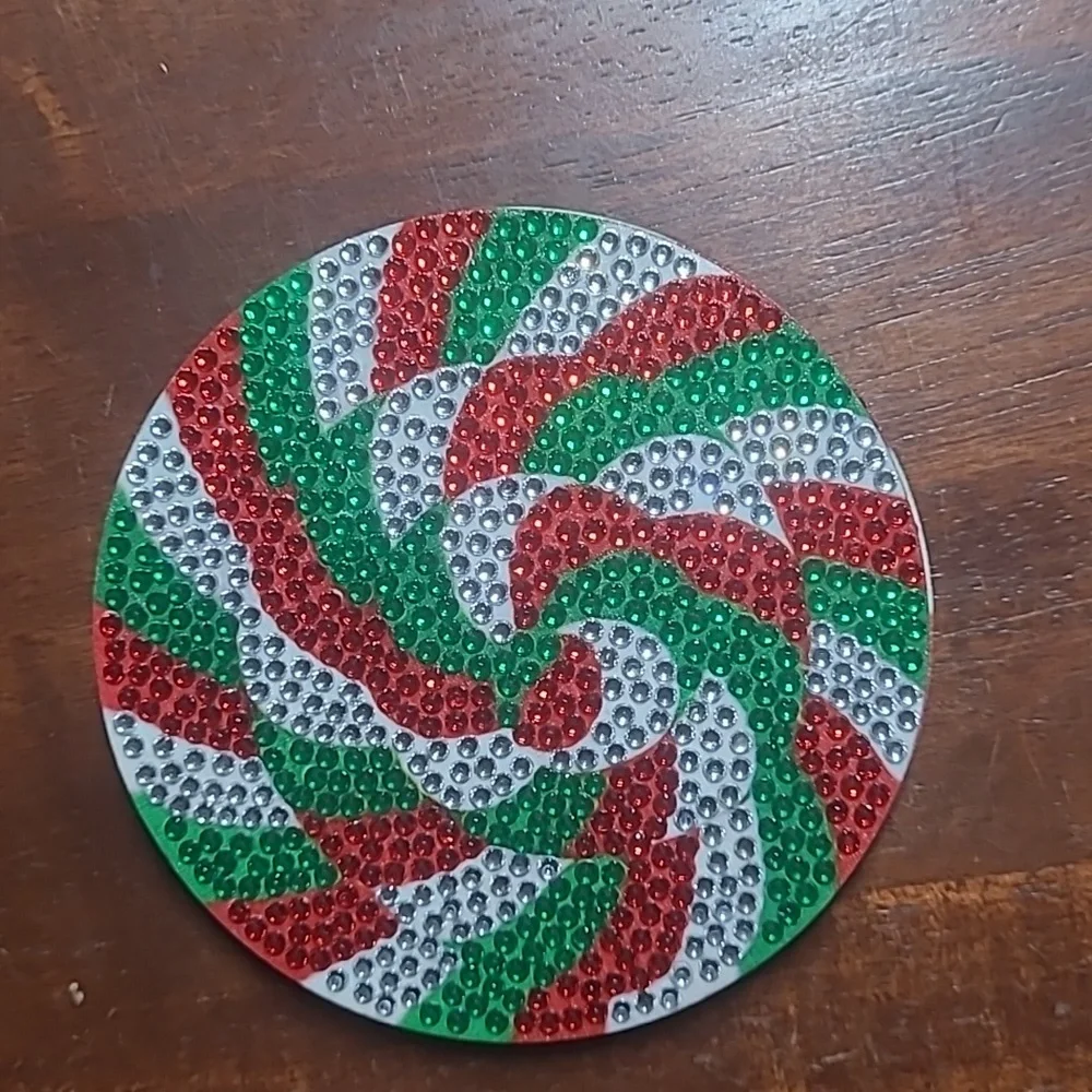 Rhinestone Christmas Coasters - Picture 6 of 14